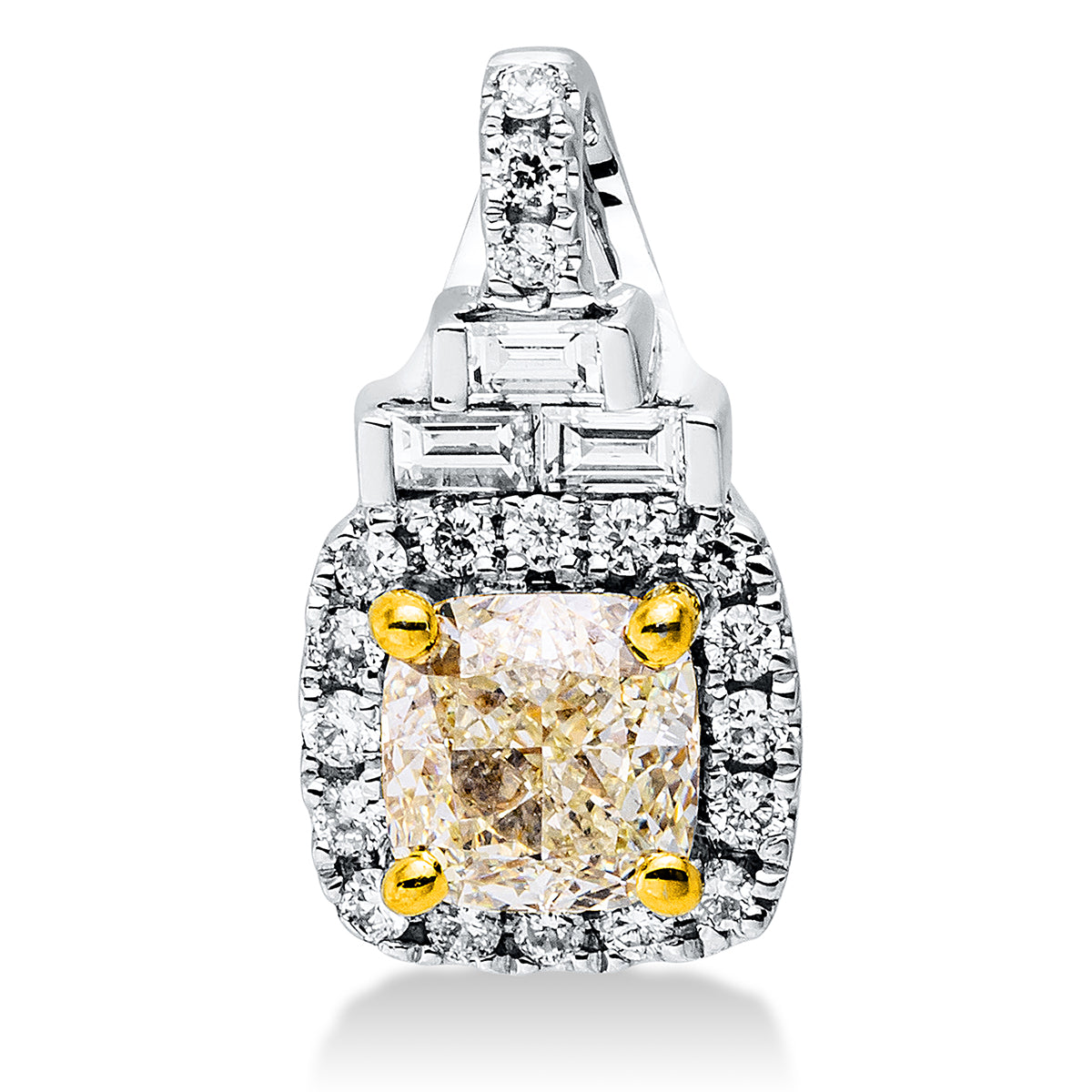 Farbiger Diamant Anhänger - 3G624