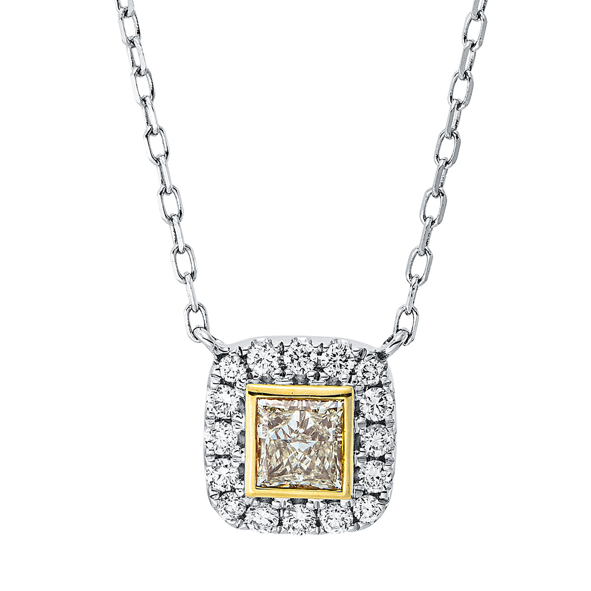 Farbiger Diamant Collier - 4K308