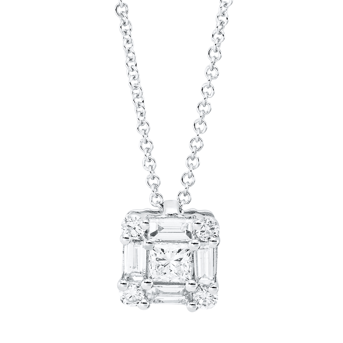 Baguette Illusion Collier - 4L938