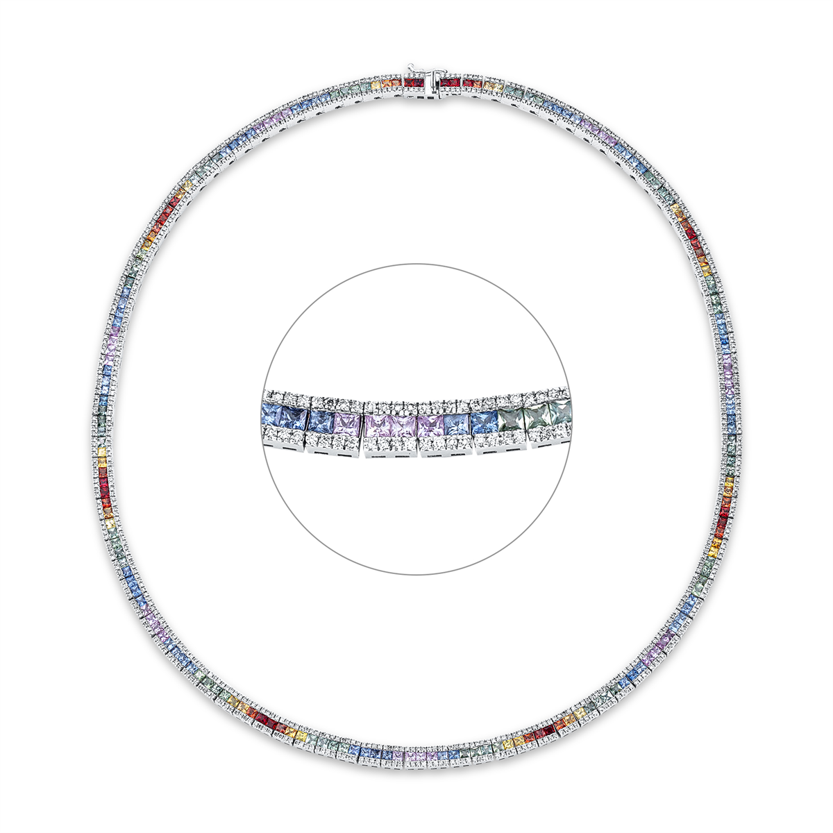 Rainbow & Multicolor Collier - 4M149