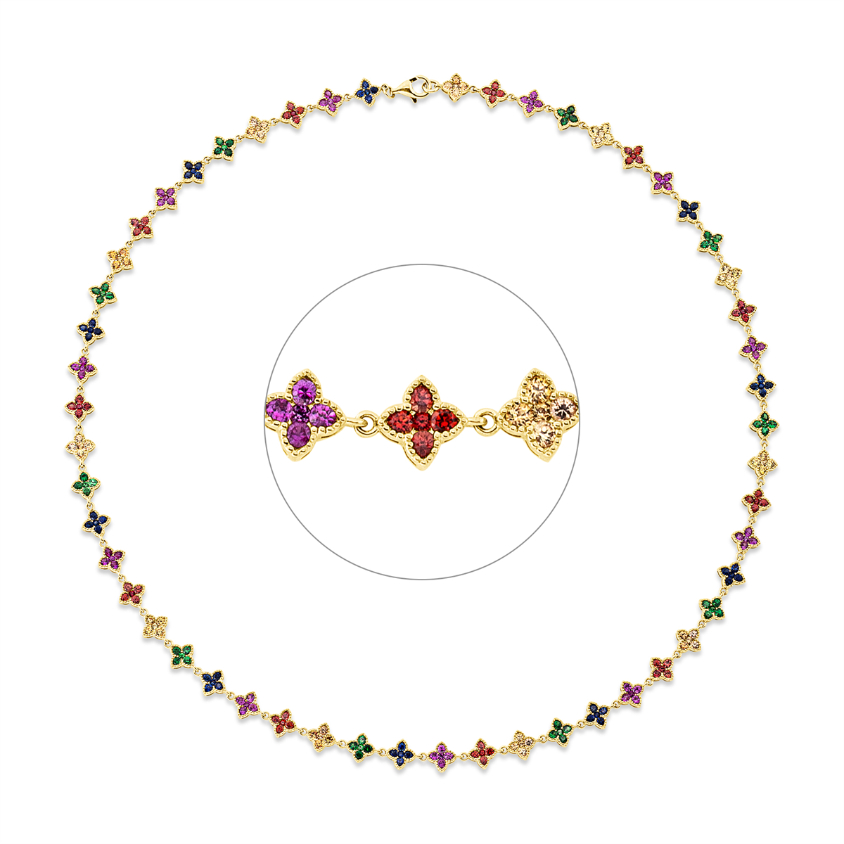 Rainbow & Multicolor Collier - 4O348