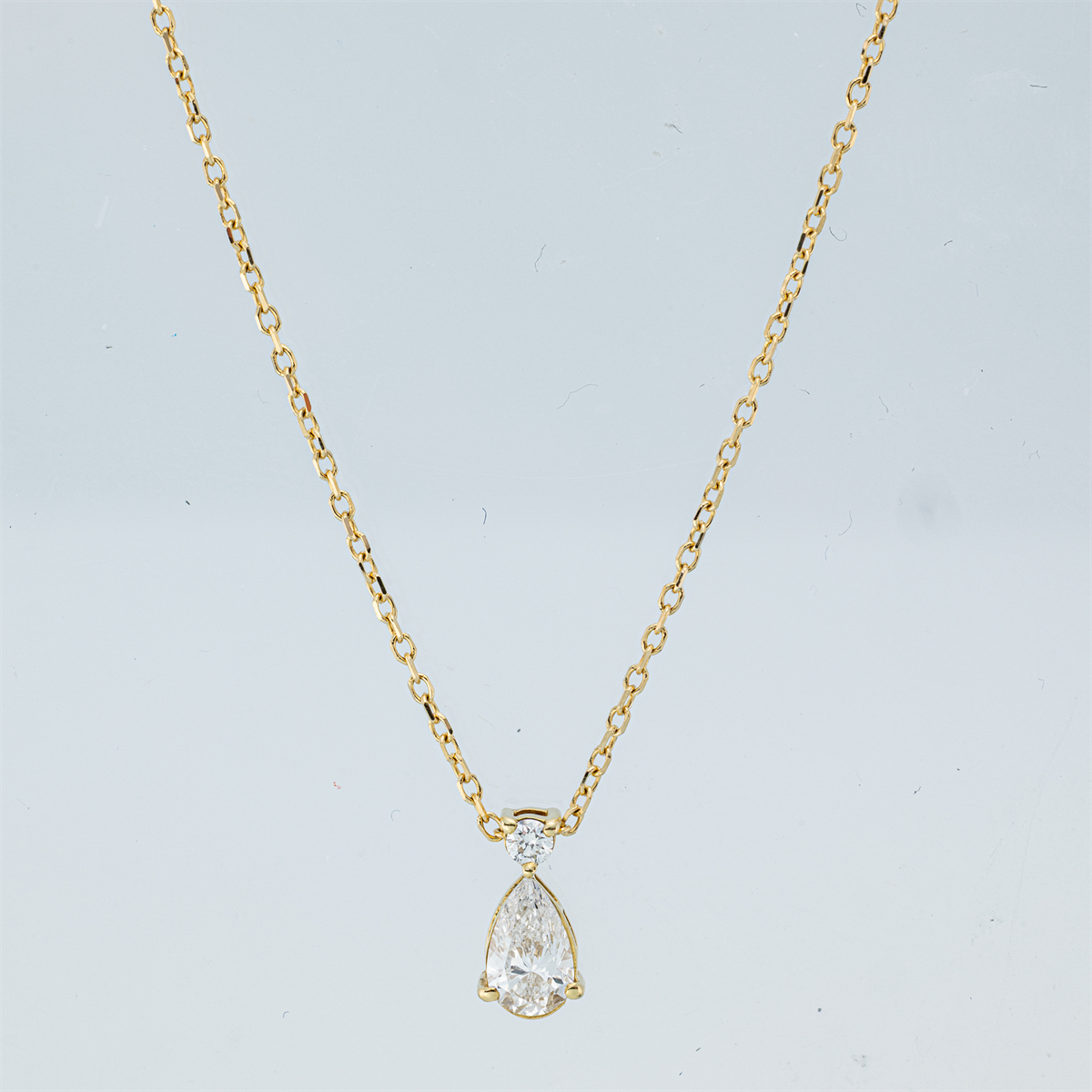 Solitaire mit Besatz Collier - 4Q121