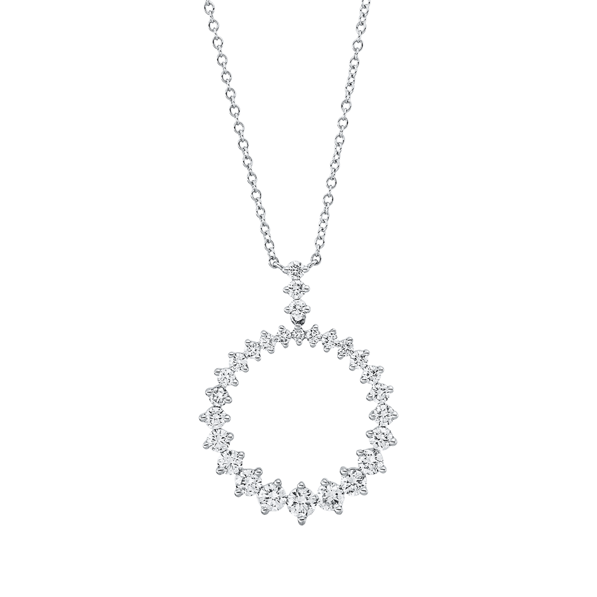 Mehrfachsteinbesatz Collier - 4Q446