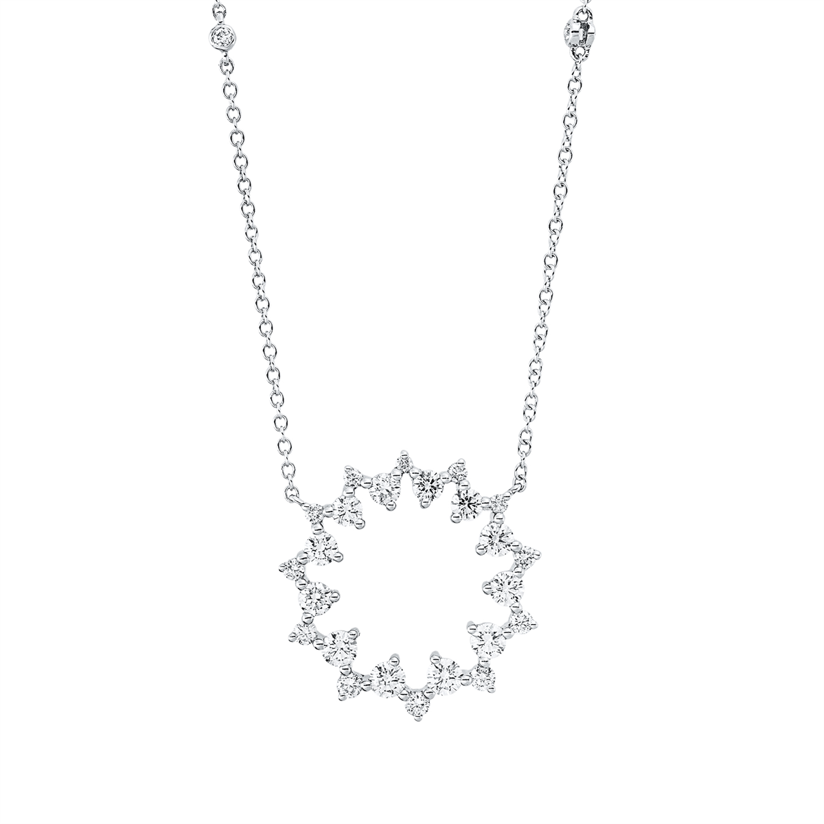 Mehrfachsteinbesatz Collier - 4Q448