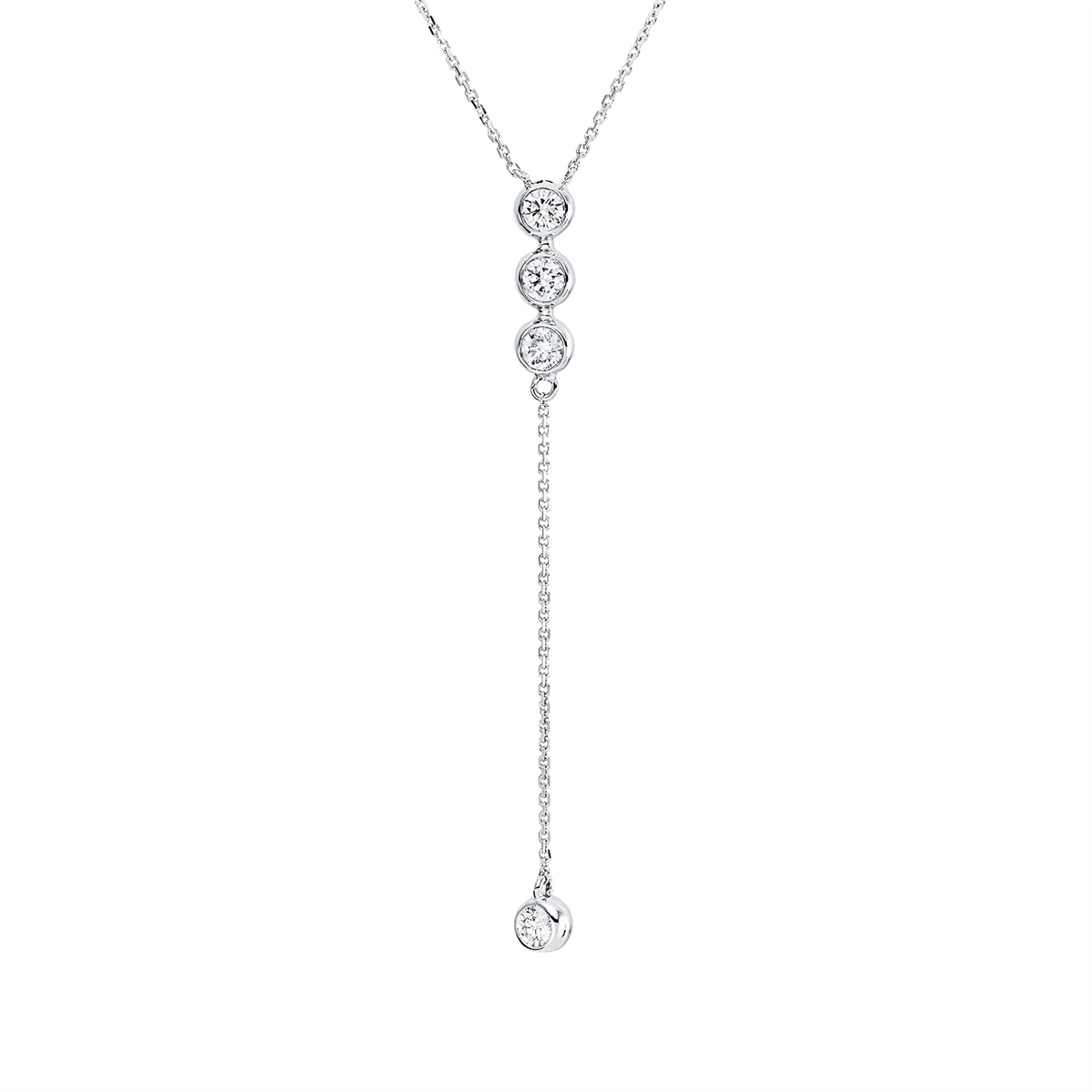 Mehrfachsteinbesatz Collier - 4Q496