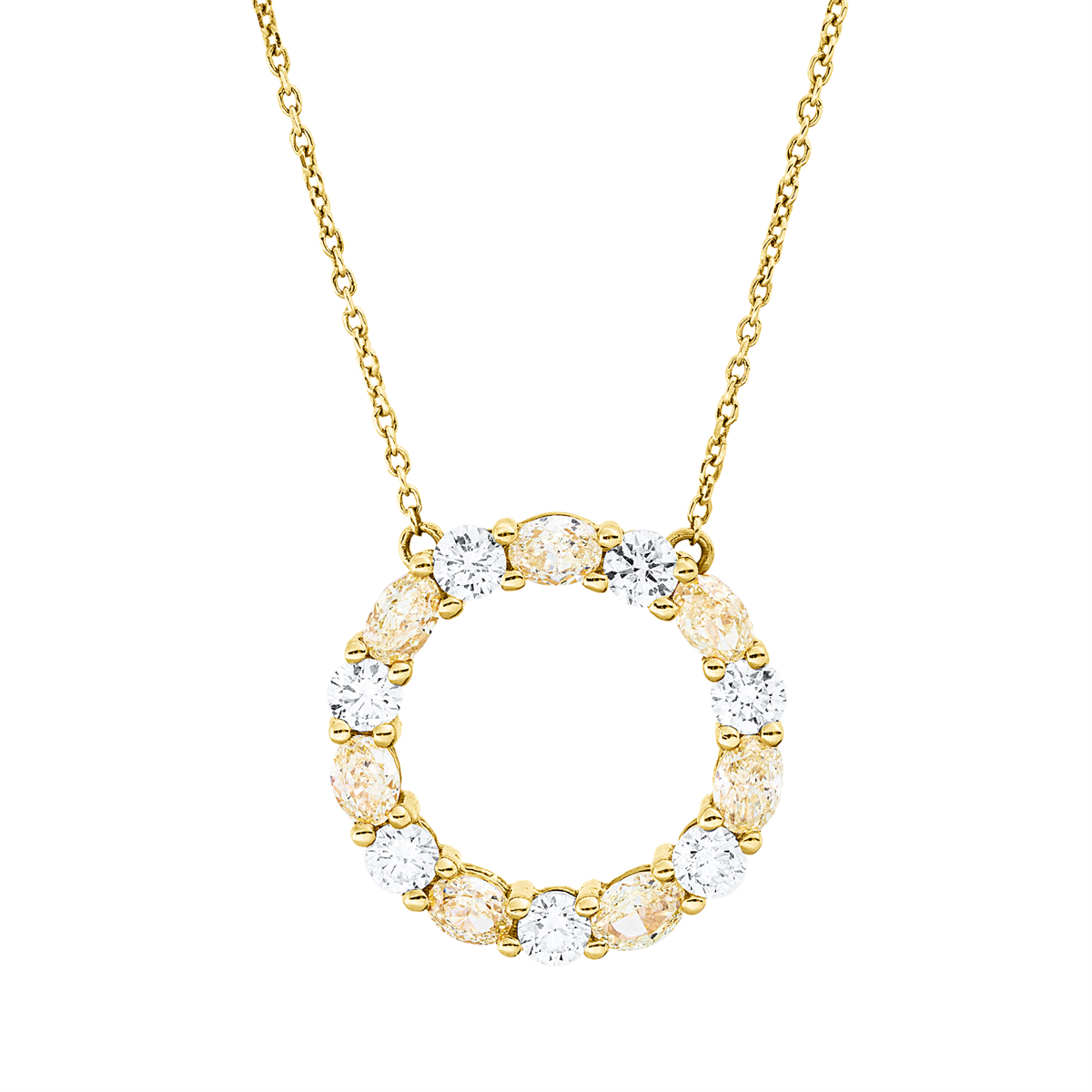 Farbiger Diamant Collier - 4Q691