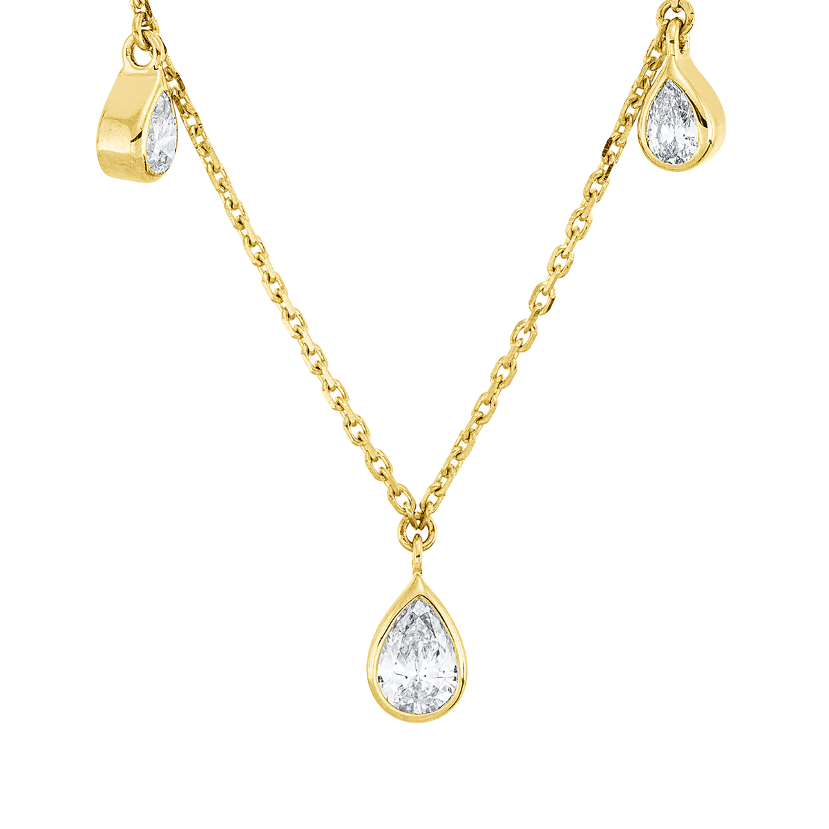 Mehrfachsteinbesatz Collier - 4Q966