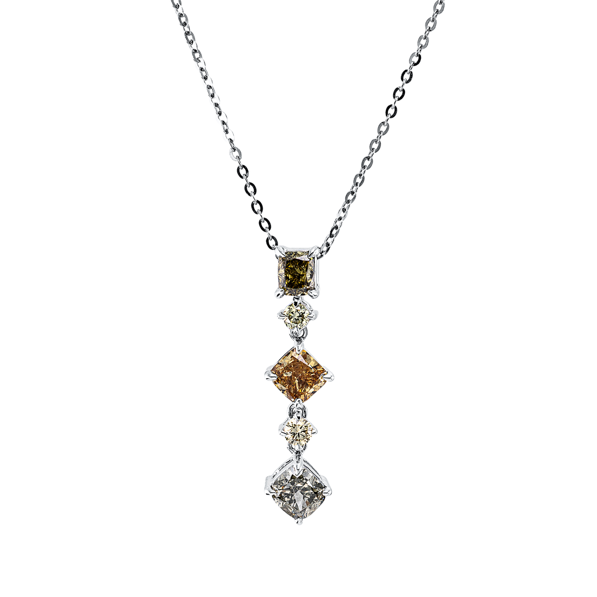 Farbiger Diamant Collier - 4R103