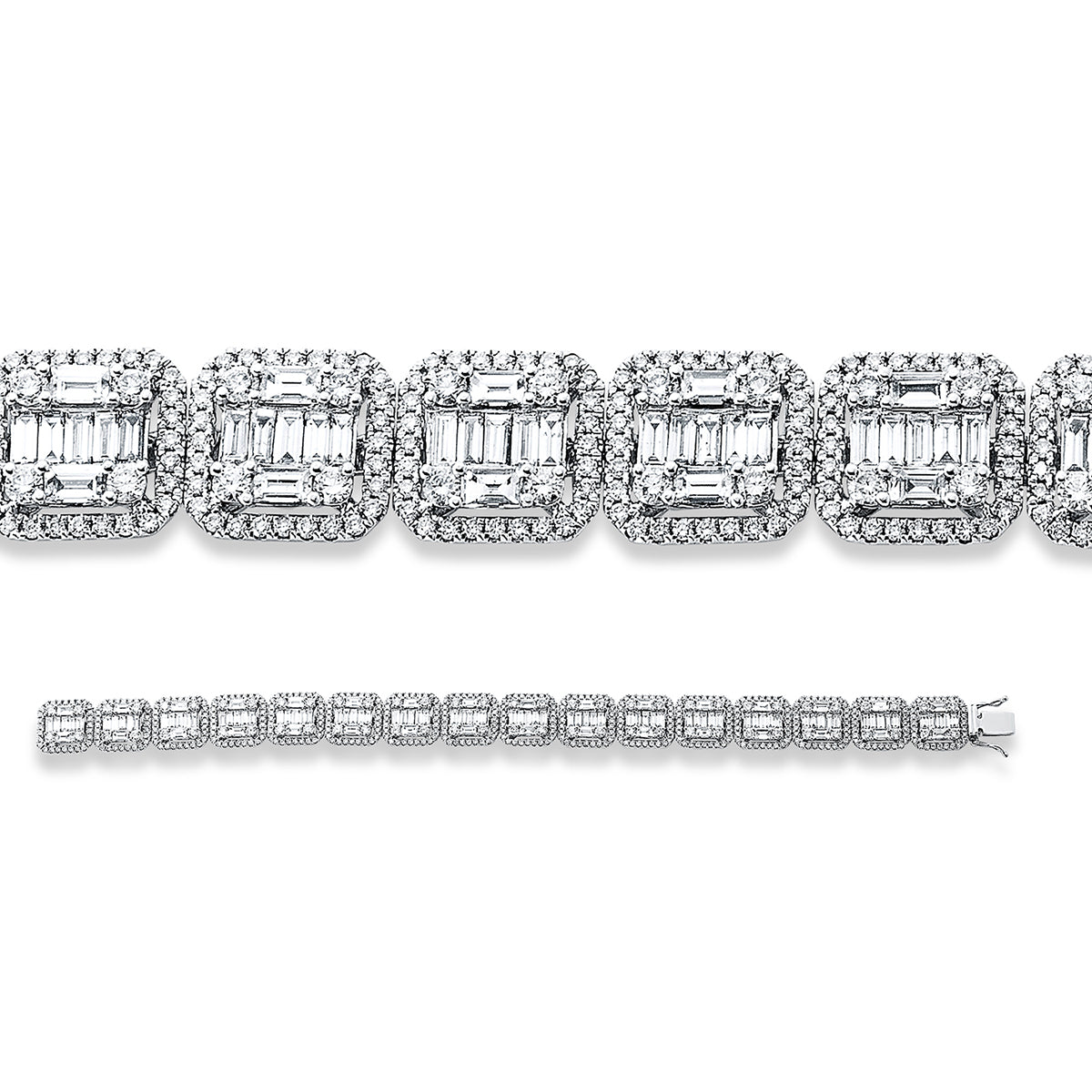 Baguette Illusion Armband - 5D336