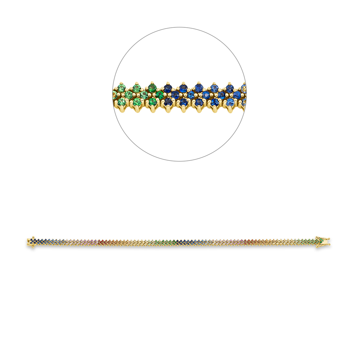 Rainbow & Multicolor Armband - 5E790