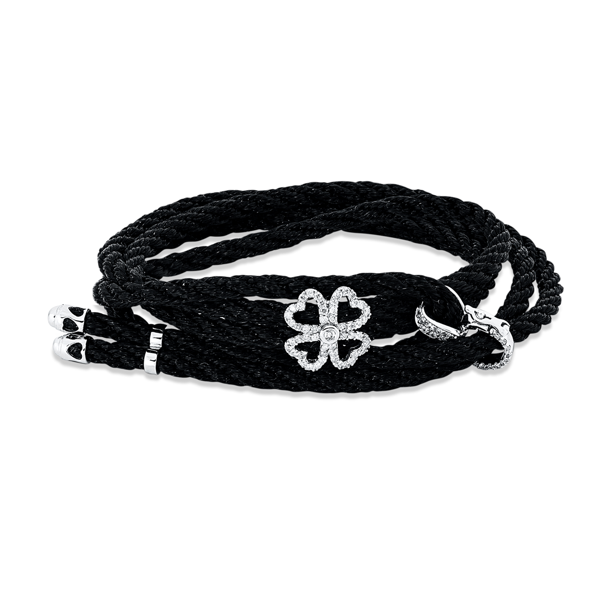 Leder- & Stoffband Armband - 5G719