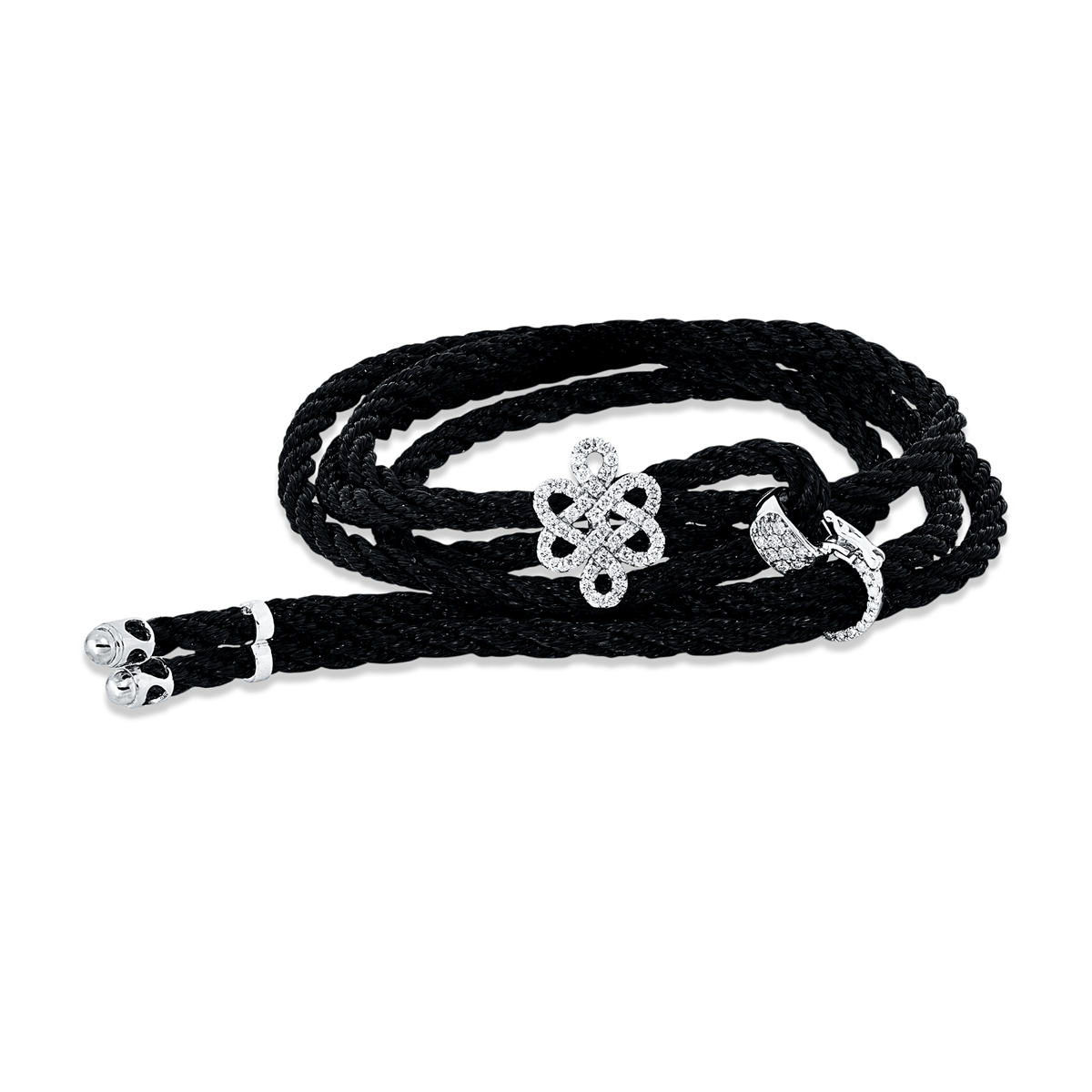 Leder- & Stoffband Armband - 5G720