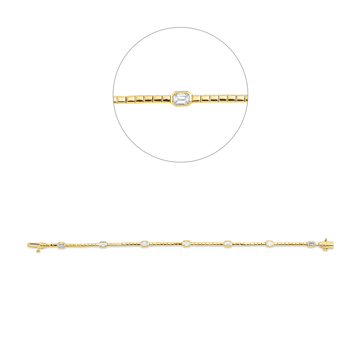 Baguette Armband - 5G815