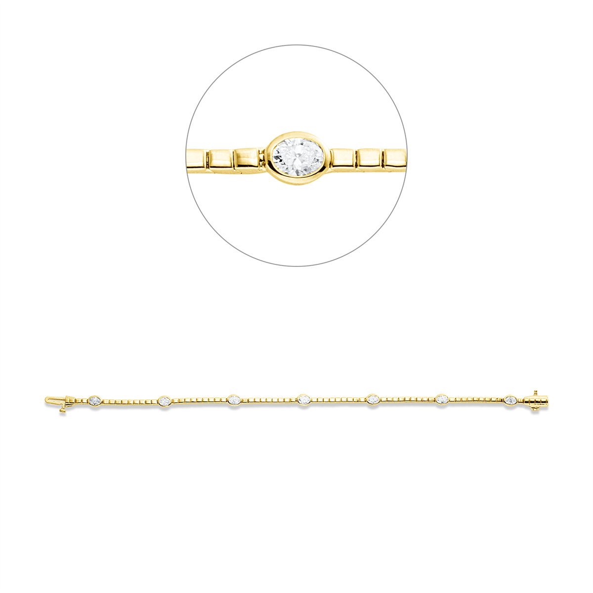 Mehrfachsteinbesatz Armband - 5G816