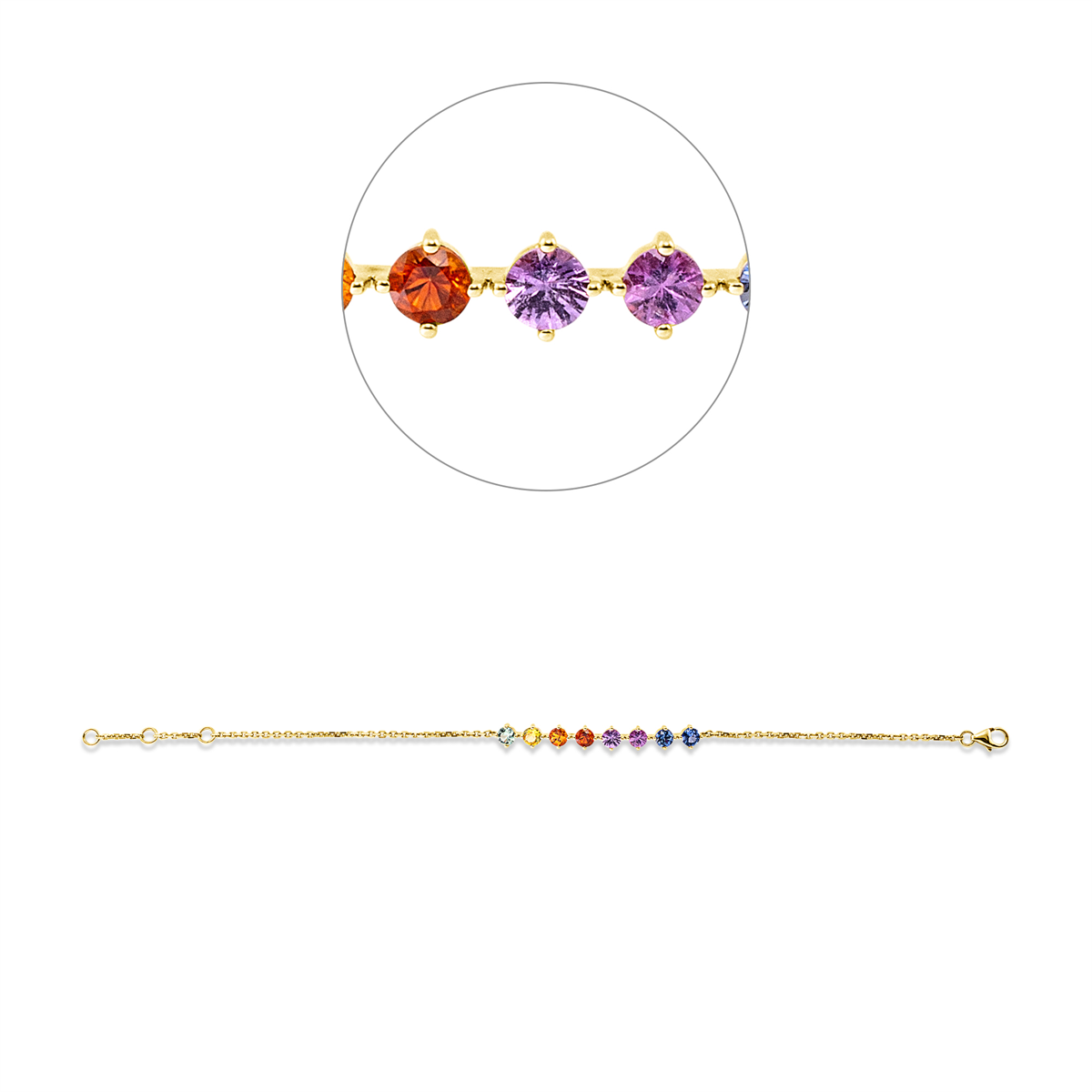 Rainbow & Multicolor Armband - 5G959