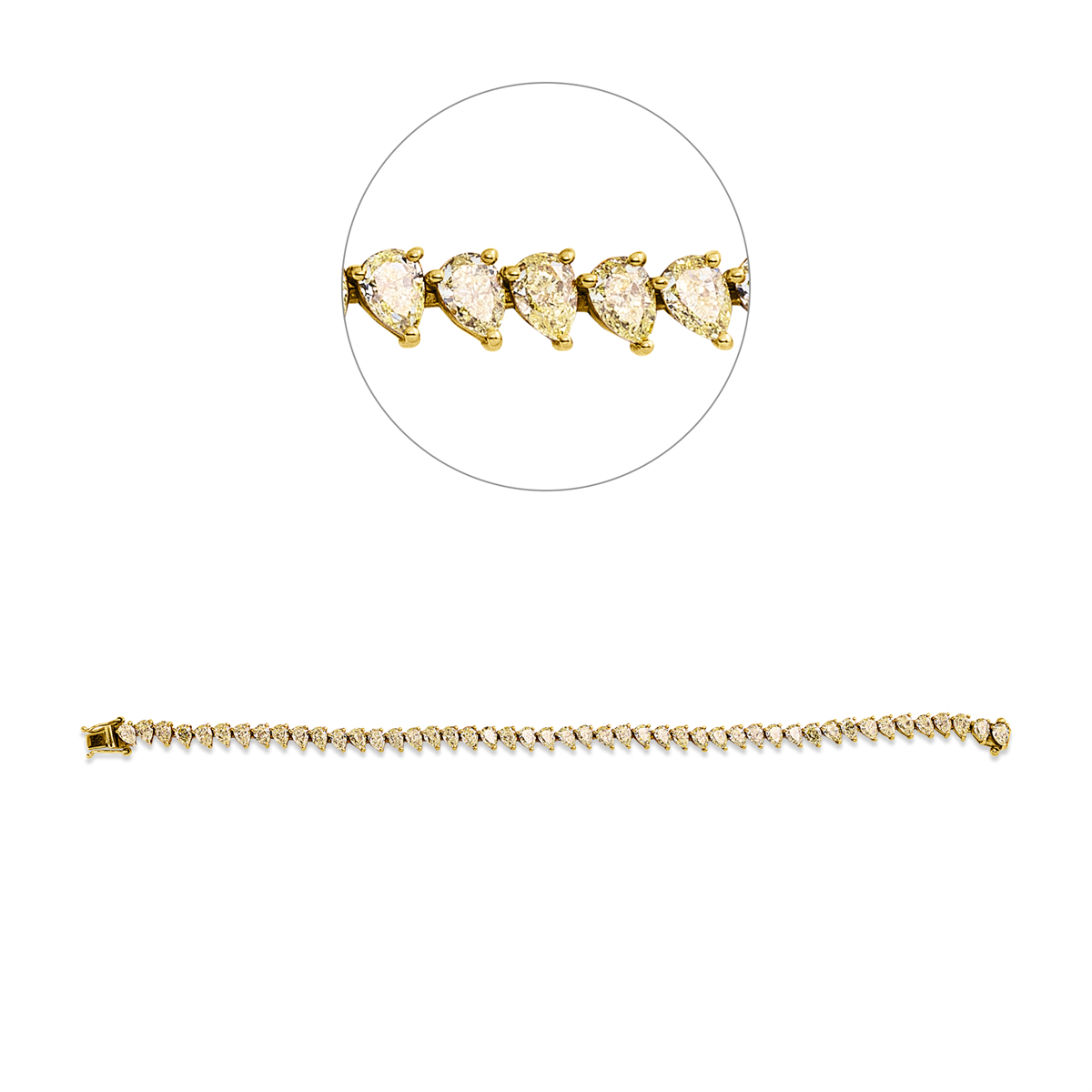 Farbiger Diamant Armband - 5H219