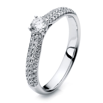 Solitaire mit Besatz Ring - 1A418