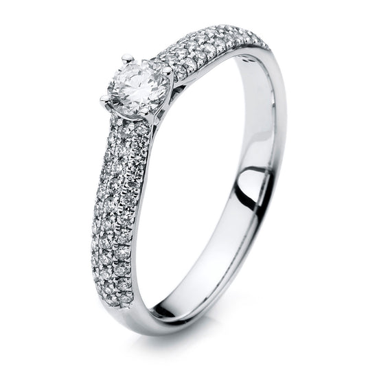 Solitaire mit Besatz Ring - 1A418