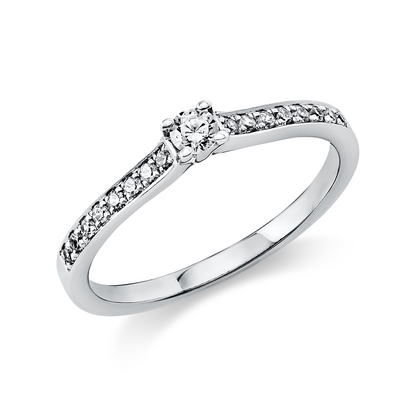 Solitaire mit Besatz Ring - 1A454