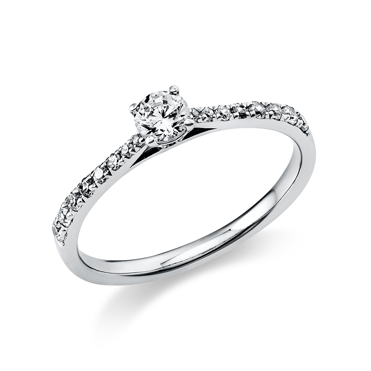 Solitaire mit Besatz Ring - 1AE24