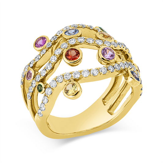 Rainbow & Multicolor Ring - 1AN72