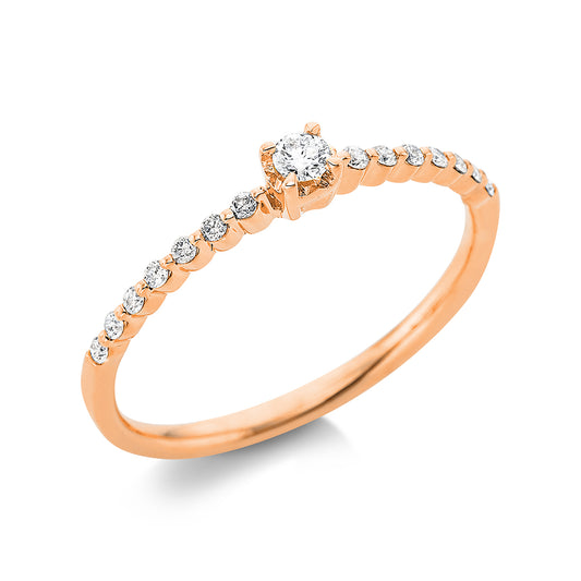 Solitaire mit Besatz Ring - 1BF31