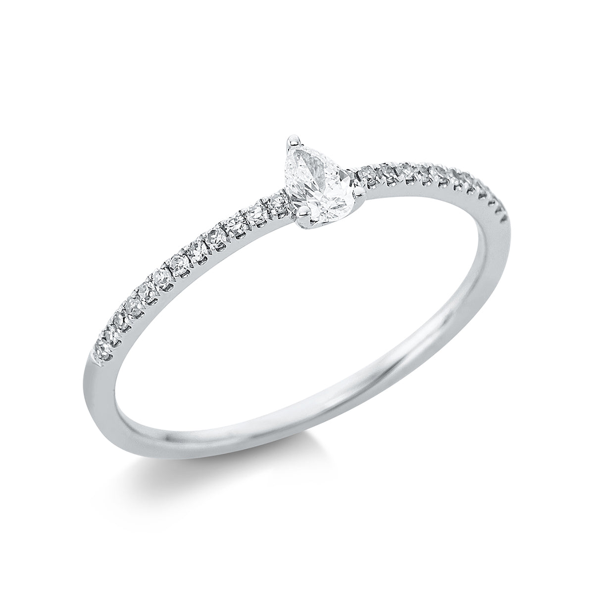 Solitaire mit Besatz Ring - 1BF36