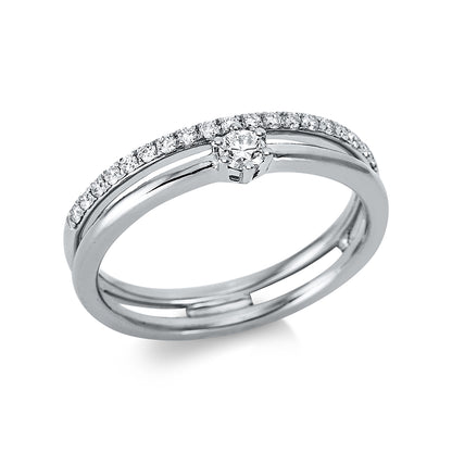 Solitaire mit Besatz Ring - 1BH44