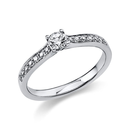 Solitaire mit Besatz Ring - 1C496