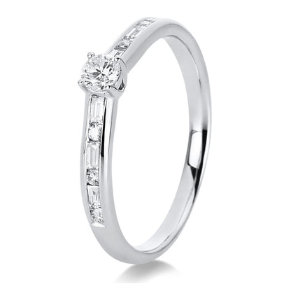 Solitaire mit Besatz Ring - 1C520
