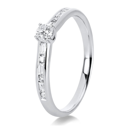 Solitaire mit Besatz Ring - 1C520