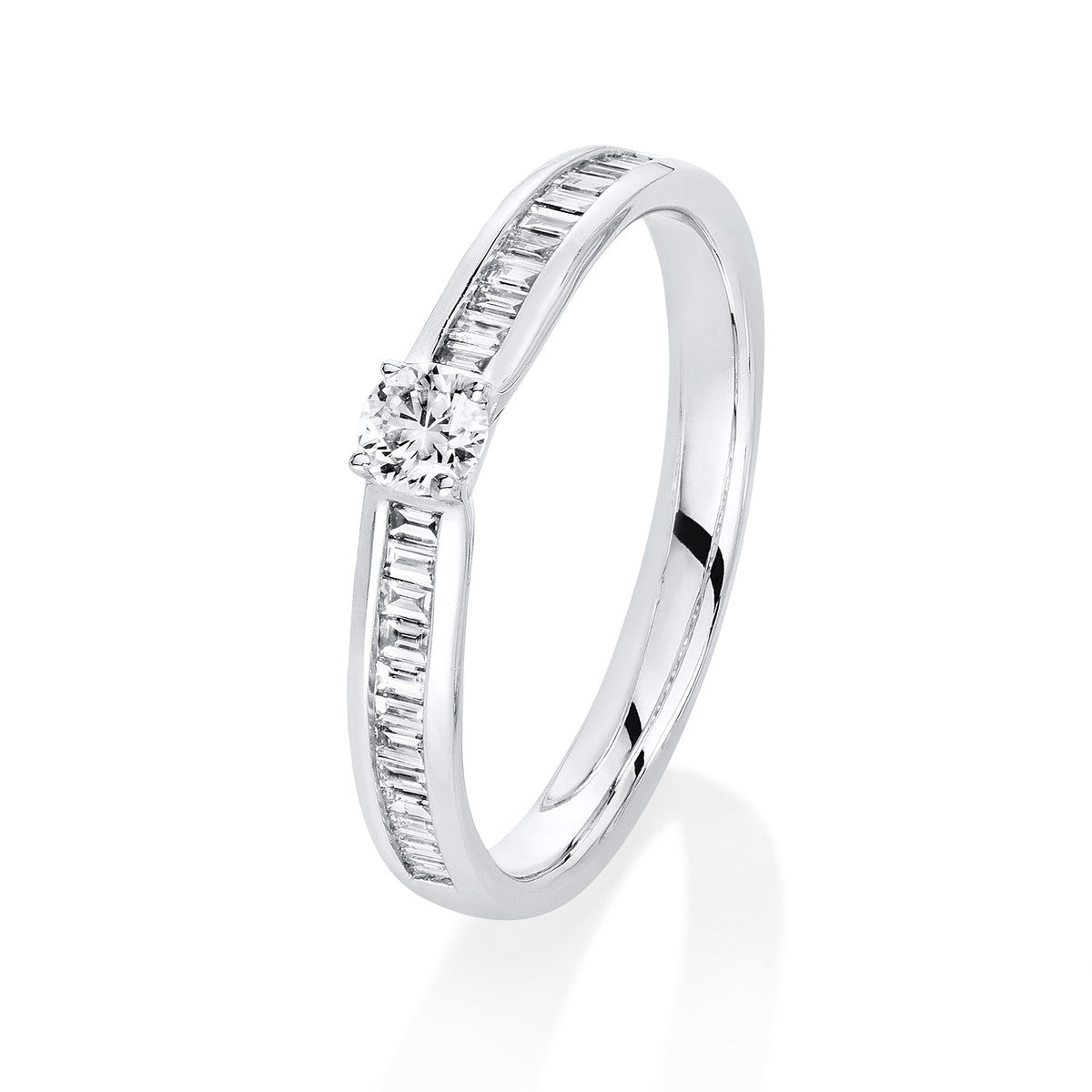 Solitaire mit Besatz Ring - 1C534