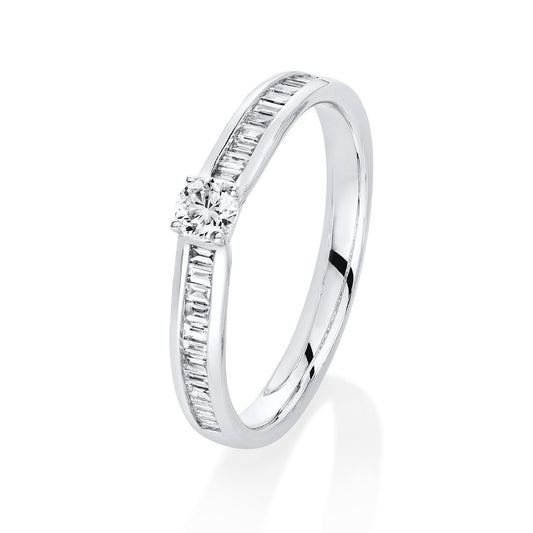 Solitaire mit Besatz Ring - 1C534