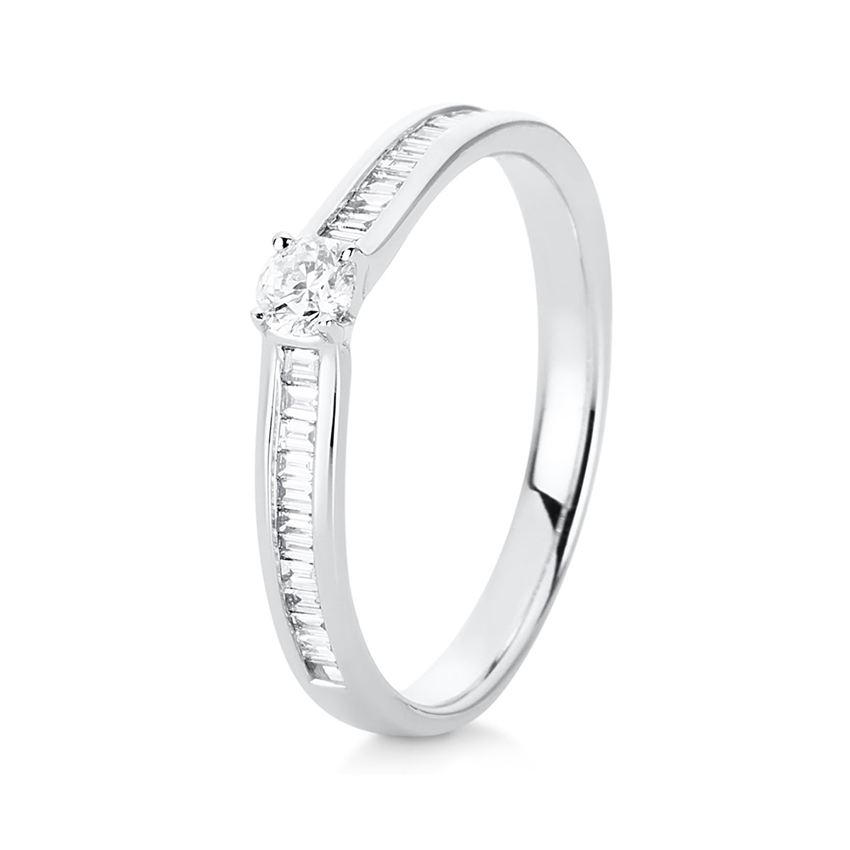 Solitaire mit Besatz Ring - 1C535