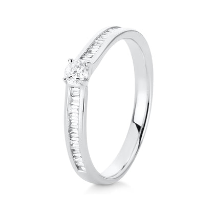 Solitaire mit Besatz Ring - 1C535