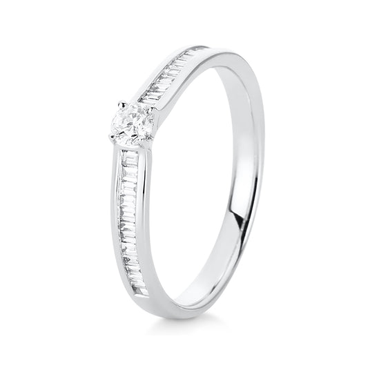 Solitaire mit Besatz Ring - 1C535