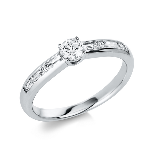 Solitaire mit Besatz Ring - 1C857