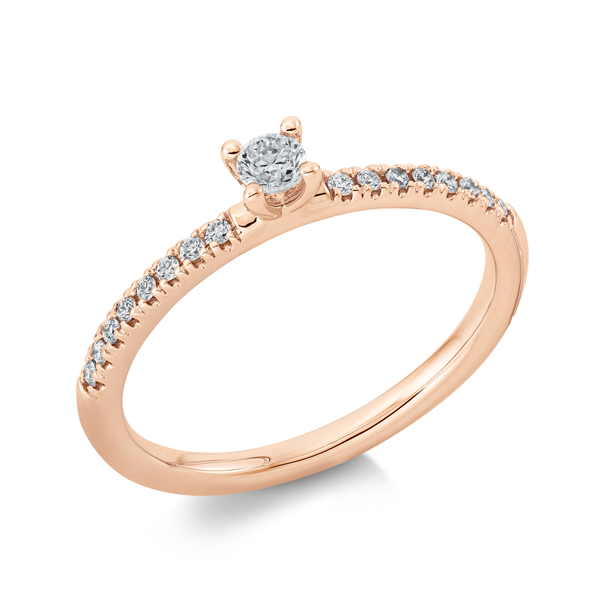 Solitaire mit Besatz Ring - 1CD15