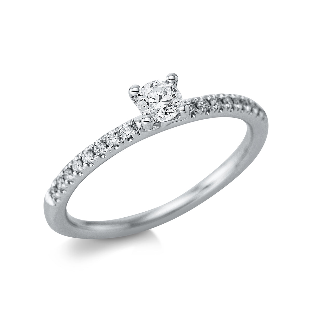 Solitaire mit Besatz Ring - 1CD16
