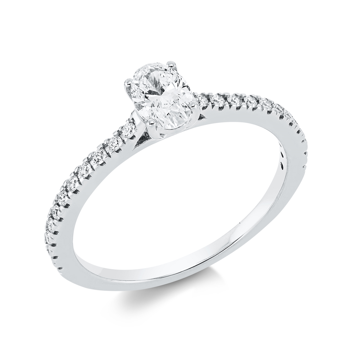 Solitaire mit Besatz Ring - 1CD17