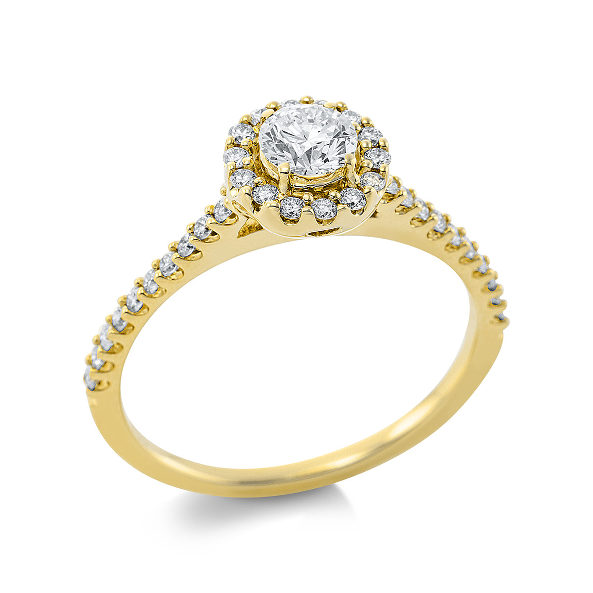 Solitaire mit Besatz Ring - 1CF33