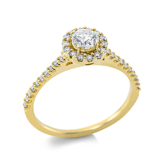 Solitaire mit Besatz Ring - 1CF33