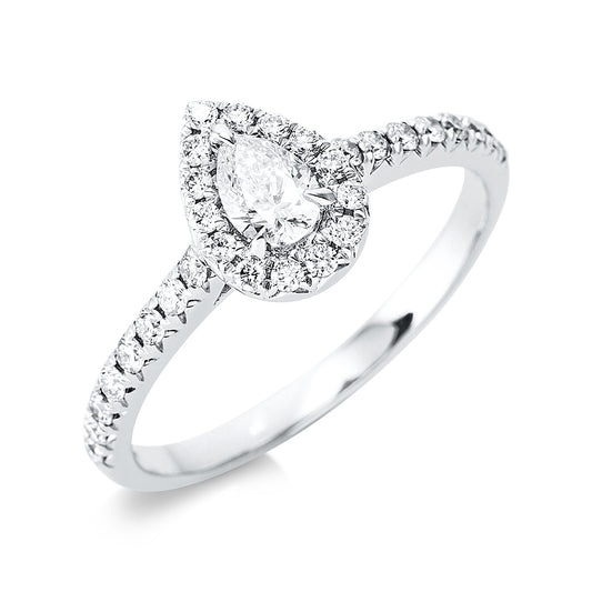 Solitaire mit Besatz Ring - 1DA71