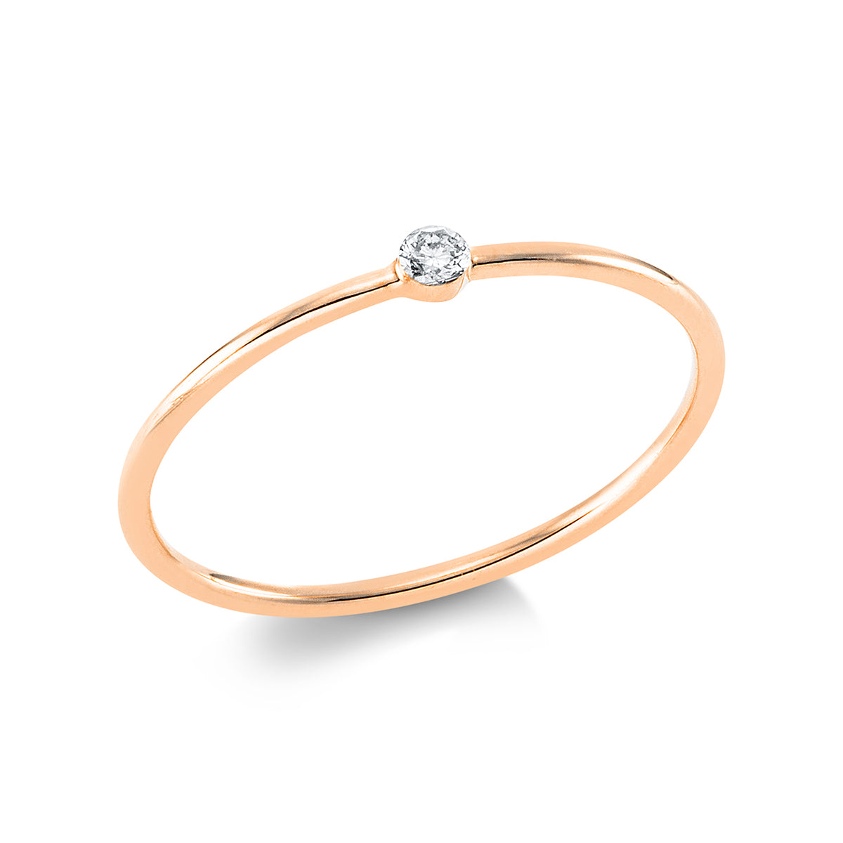 Solitaire mit Besatz Ring - 1DZ02