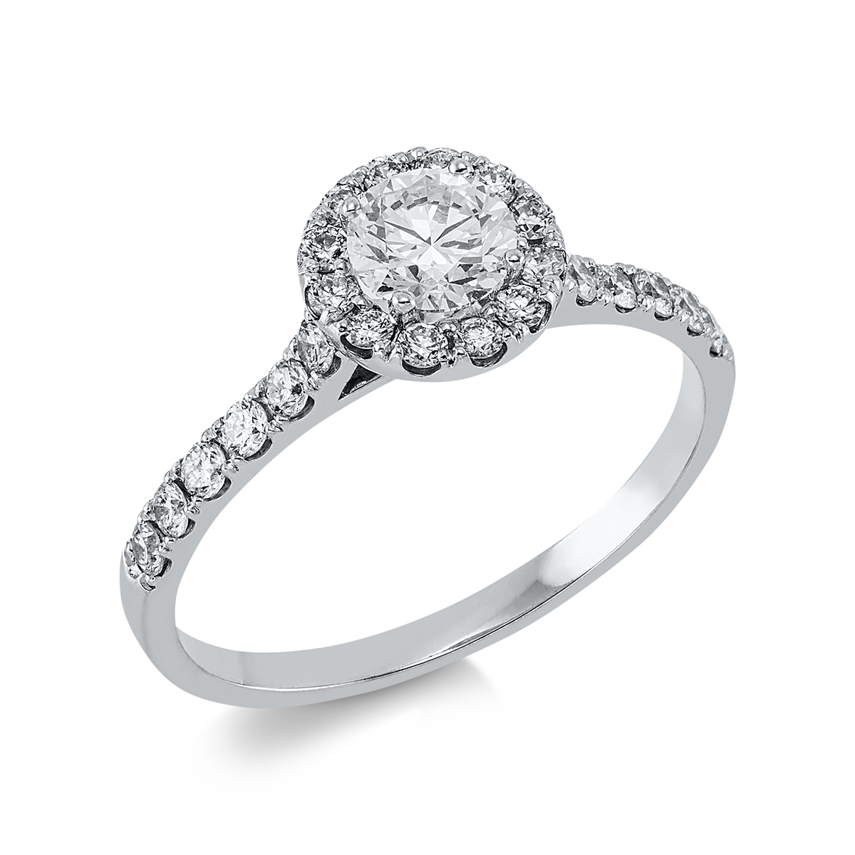 Solitaire mit Besatz Ring - 1EL13