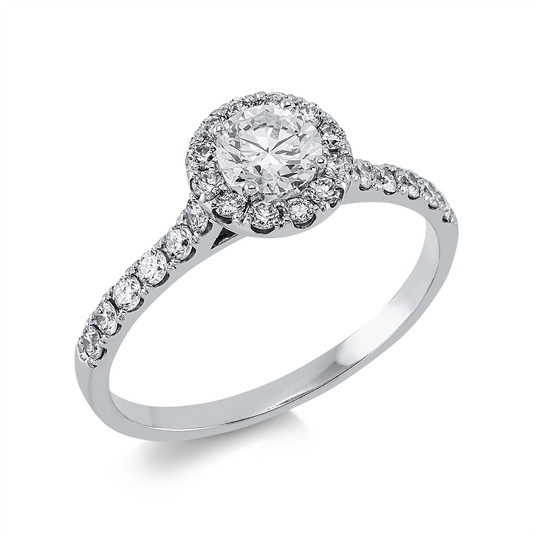 Solitaire mit Besatz Ring - 1EL13