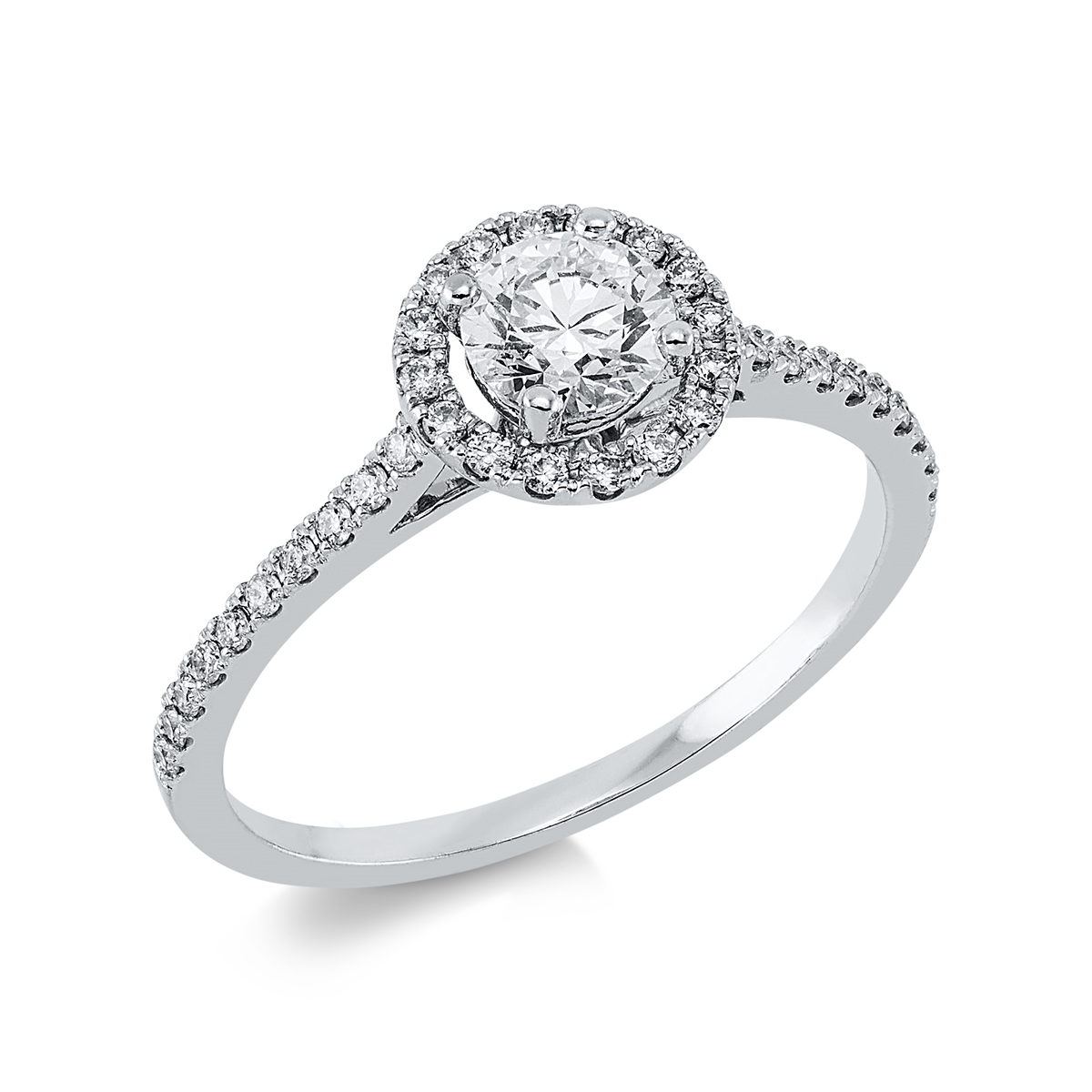 Solitaire mit Besatz Ring - 1EL14
