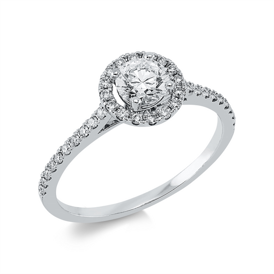 Solitaire mit Besatz Ring - 1EL14