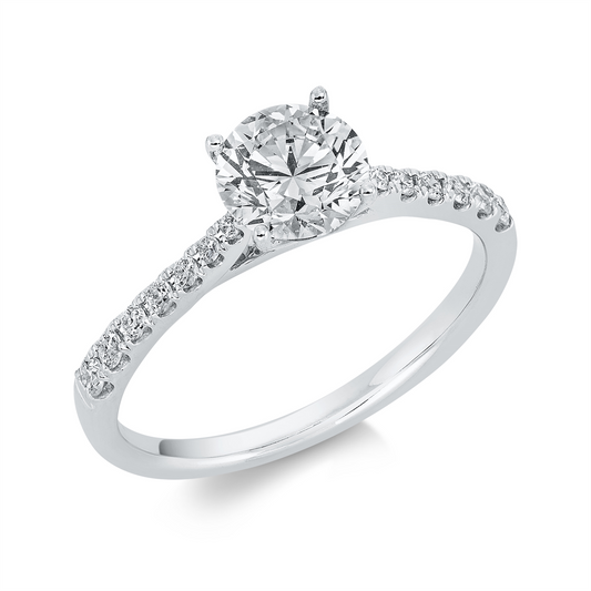 Solitaire mit Besatz Ring - 1EL73