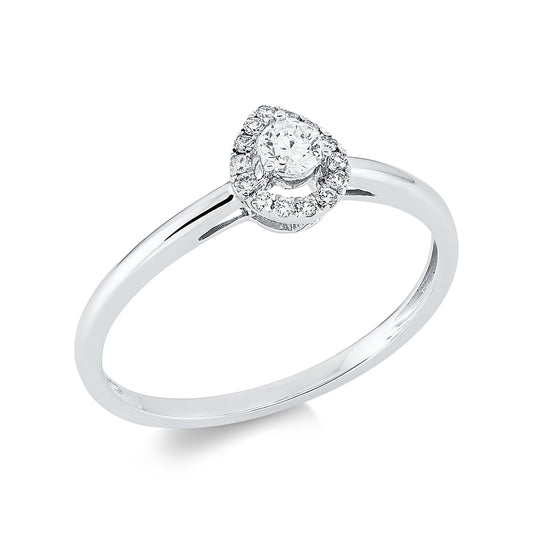 Solitaire mit Besatz Ring - 1EO99